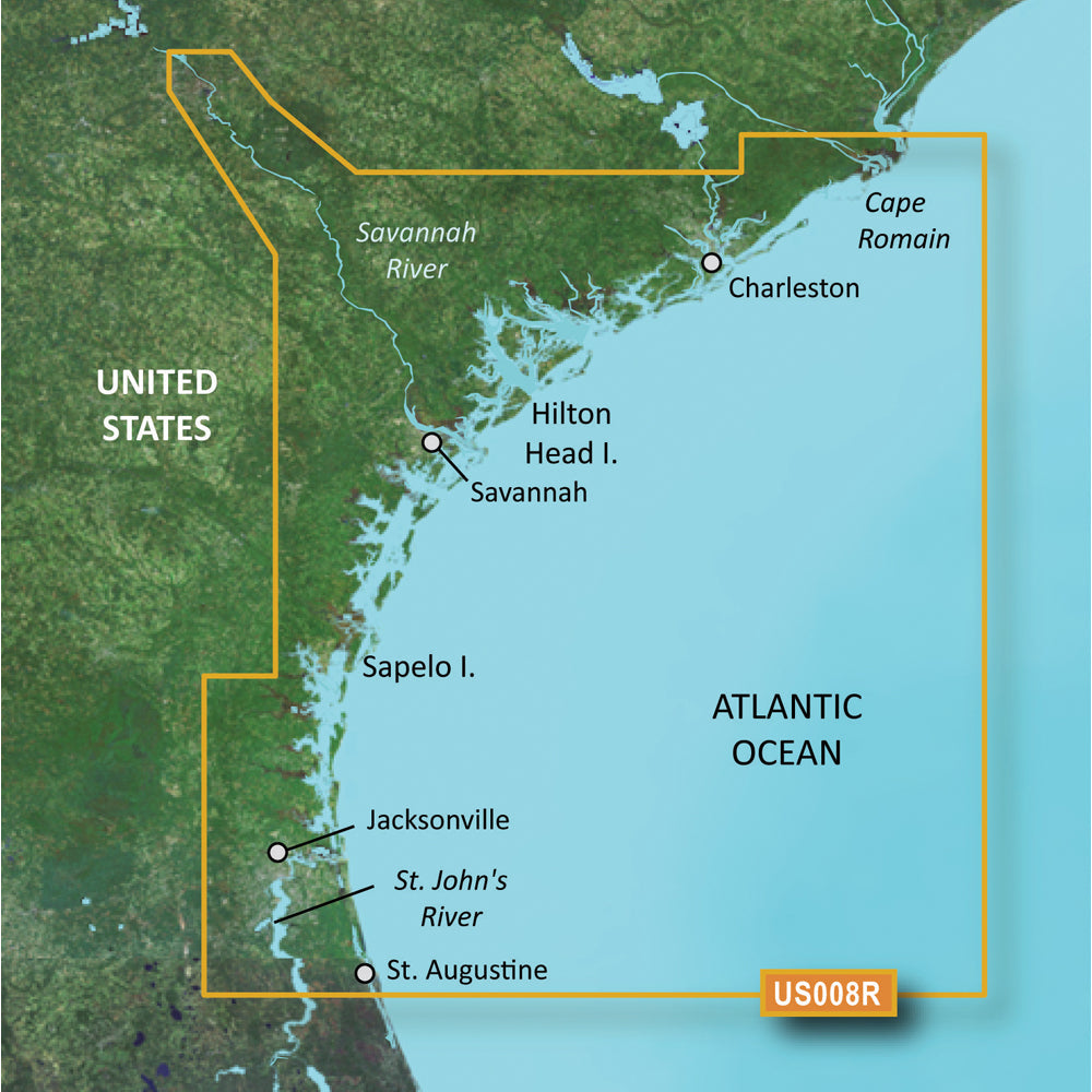 Garmin BlueChart&reg; g3 Vision&reg; HD - VUS008R - Charleston to Jacksonville -