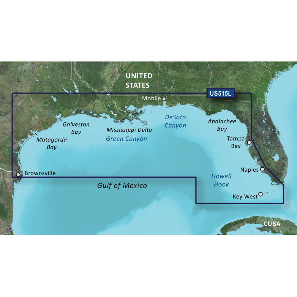 Garmin BlueChart&reg; g3 Vision&reg; HD - VUS515L - Brownsville - Key Largo -