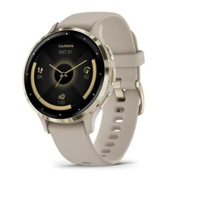 Garmin Venu 3S GPS Smartwatch French Gray Soft Gold
