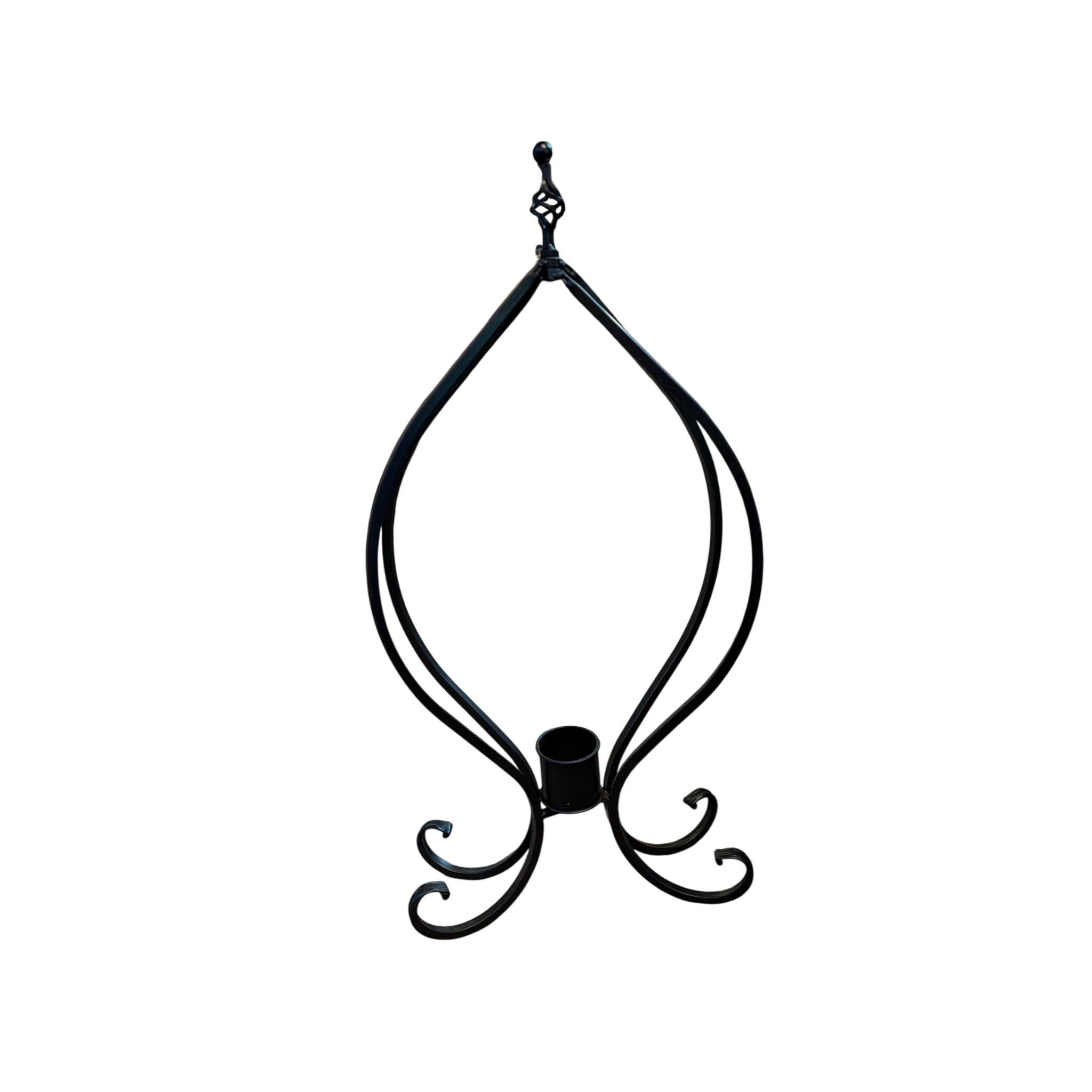 Gazing Ball Stand  - Black Matte Finish