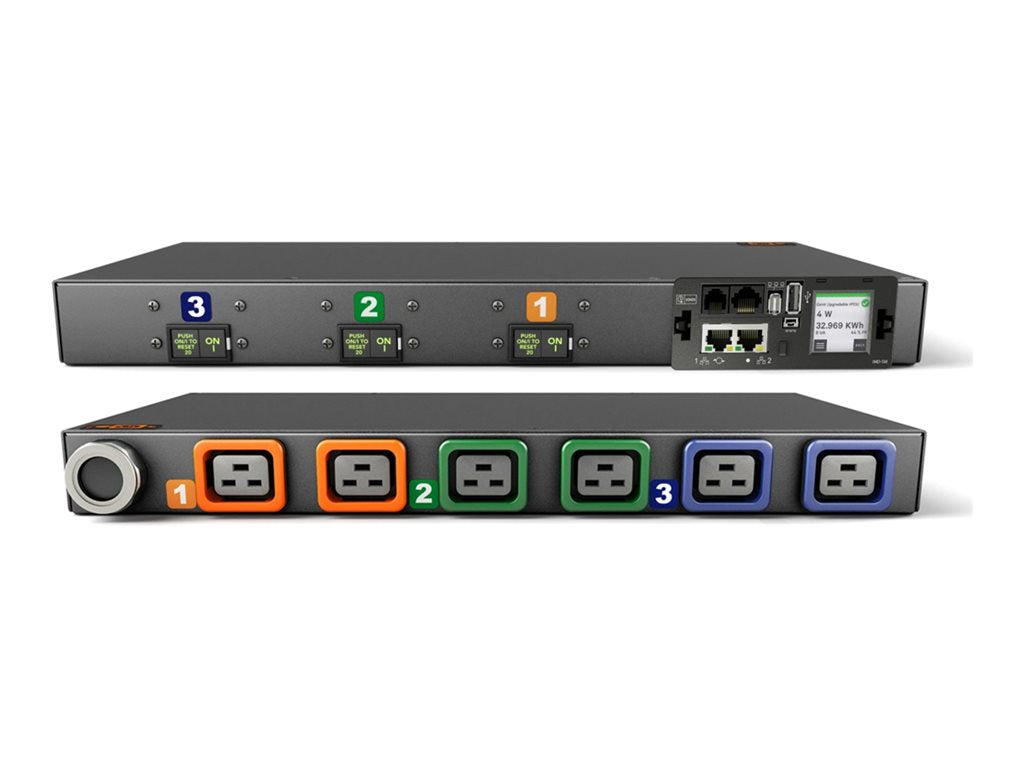 Geist Monitored Unit Level EC MN05M1R1-06L198-3TL21A0H10-S - Power distribution unit (rack-mountable) - AC 100-120 / 200 - 240 VP4N31A3