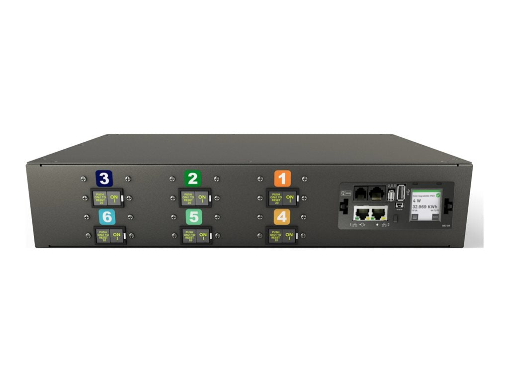 Geist Monitored Unit Level EC MN05MDR1-15P3B8-6PS15B0H10-S - Power distribution unit (rack-mountable) - AC 208 V - 17.2 kW - VP4N62A0