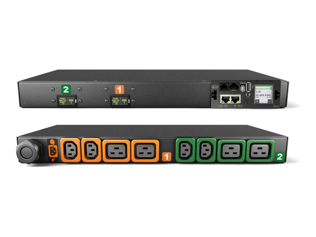 Geist Monitored Unit Level MN05M1R1-08P448-3TL6A0H10-S - Power distribution unit (rack-mountable) - AC 208 V - 4.9 kW - Ethernet VP4N31A2