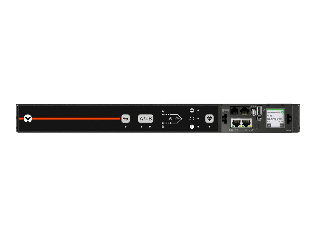 Geist Rack Transfer Switch Monitored Unit Level AU05M1R0-11PS63-3PS6PS6B411-D - Power distribution unit (rack-mountable) - AC VA4U31A0
