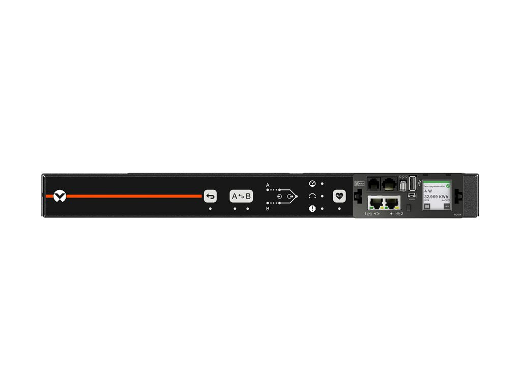 Geist Rack Transfer Switch Monitored Unit Level - Power distribution unit (rack-mountable) - AC 230 V - 2.3 kW - Ethernet 10/100/1000, VA4U11A0