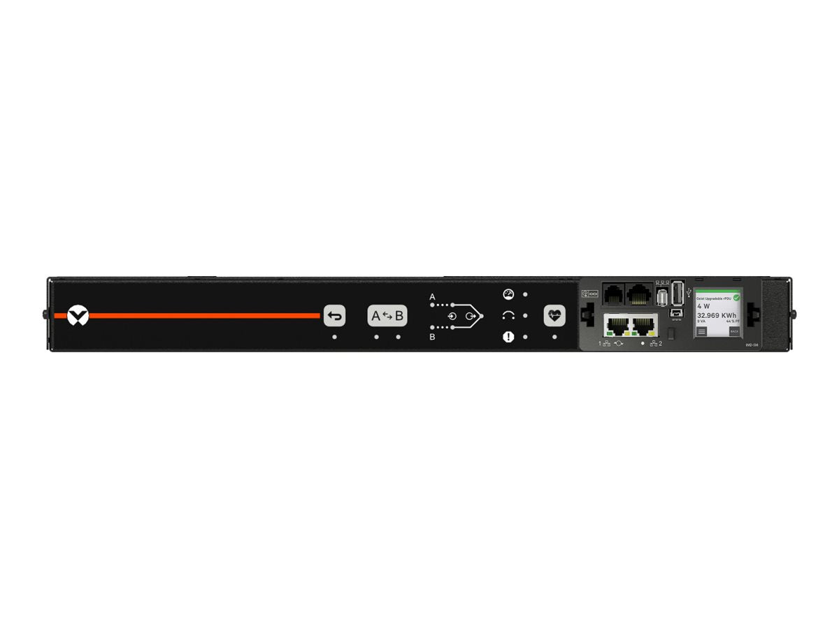 Geist Rack Transfer Switch Switched Outlet Level Monitoring AUU5M1R5-06L137-1C14C14A900-D - Power distribution unit (rack-mountable) VA7U11A0