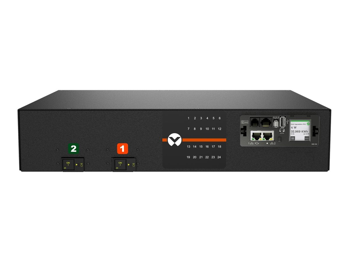 Geist Switched Outlet Level Monitoring MNU5MDR6-24CF18-3TL6A0H10-S - Power distribution unit (rack-mountable) - AC 208 V - 4.9 VP7N32A0