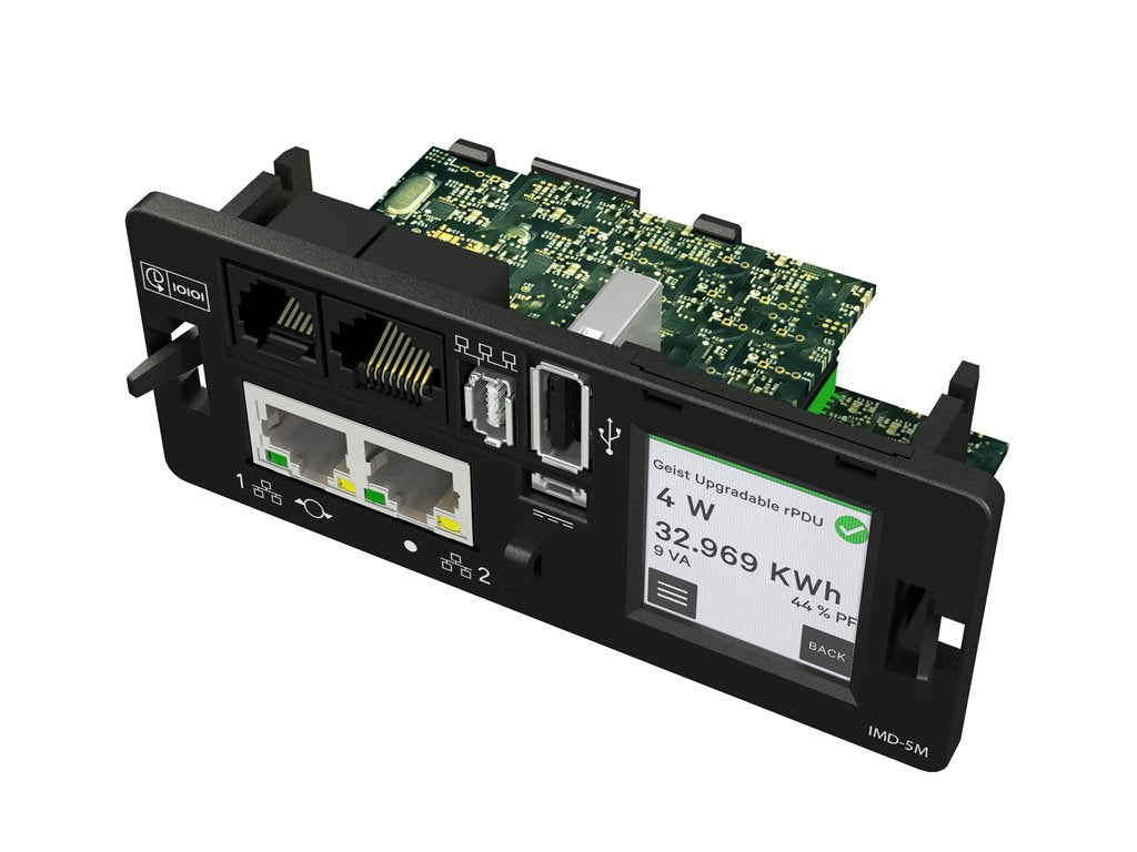 Geist Switched Outlet Level Monitoring MNU5MGB1-24CF18-3TL6A0A10-S - Power distribution unit - AC 208 V - 4.9 kW - RS-232, USB, VP7N30AP