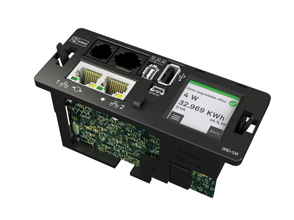 Geist Switched Outlet Level Monitoring MNU5MGB1-24CF18-3TL6A0A10-S - Power distribution unit - AC 208 V - 4.9 kW - RS-232, USB, VP7N30AP