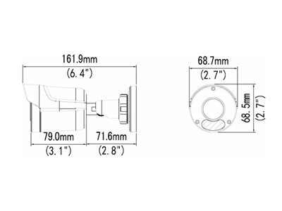 GeoVision GV-TBL2706-4F - Network surveillance camera - bullet - outdoor - waterproof - color (Day&Night) - 2 MP - 1920 x 1080 125-TBL2706-4F10