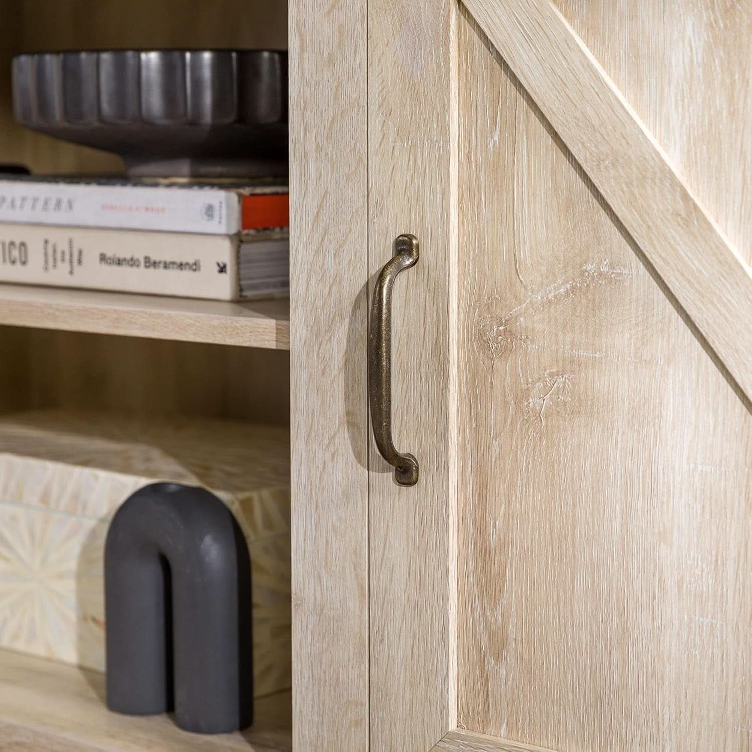 Georgetown Modern Farmhouse 70-Inch TV Stand White Oak