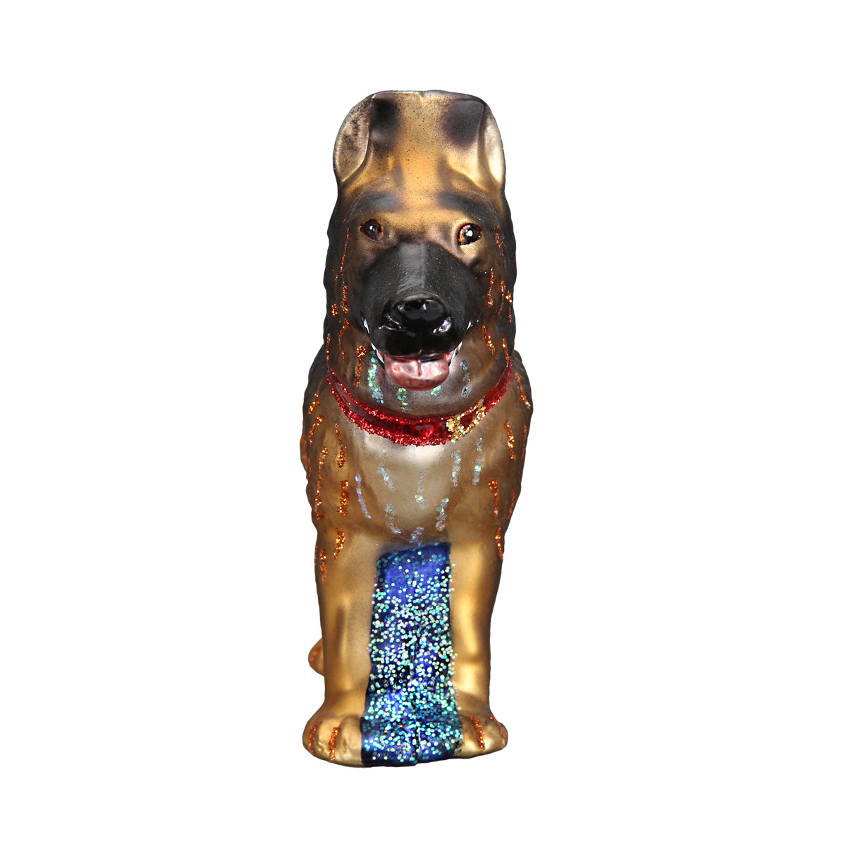 German Shepherd Glass Ornament