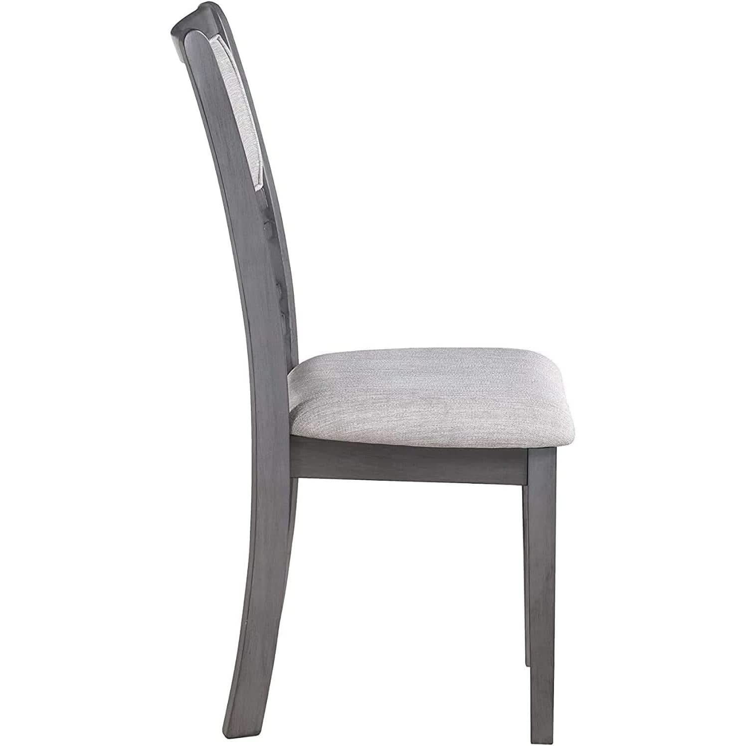 Gia Gray Counter Height 5 Piece Dining Set Cushioned Chairs