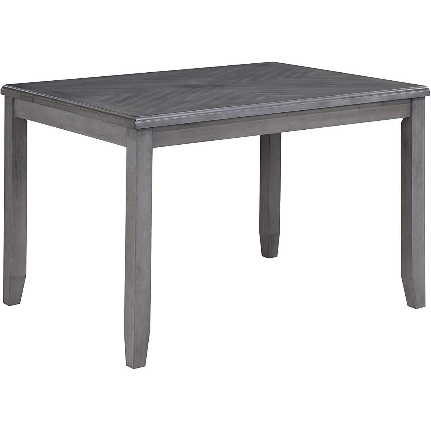 Gia Gray Counter Height 5 Piece Dining Set Cushioned Chairs