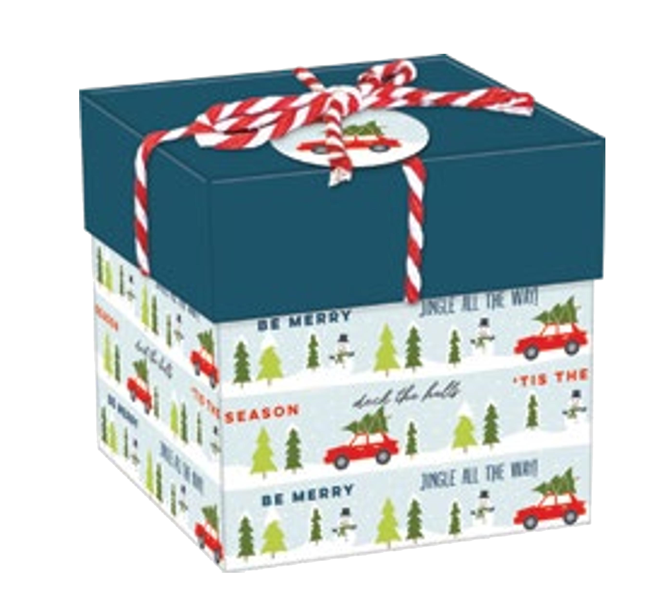 Gift Box Cube for Gift Cards - 3" x 3" - Joy Present Stack