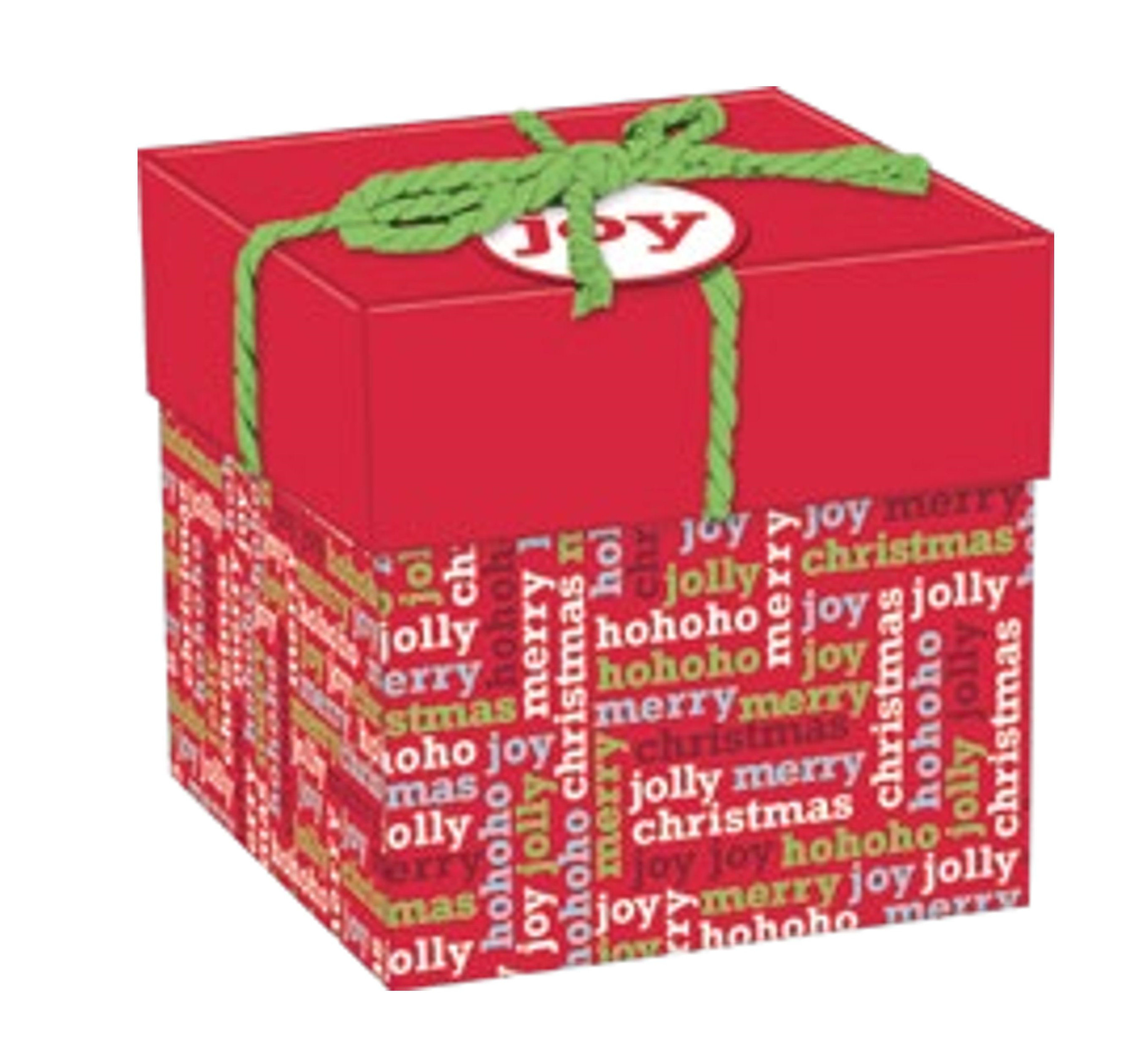 Gift Box Cube for Gift Cards - 3" x 3" - Joy Present Stack