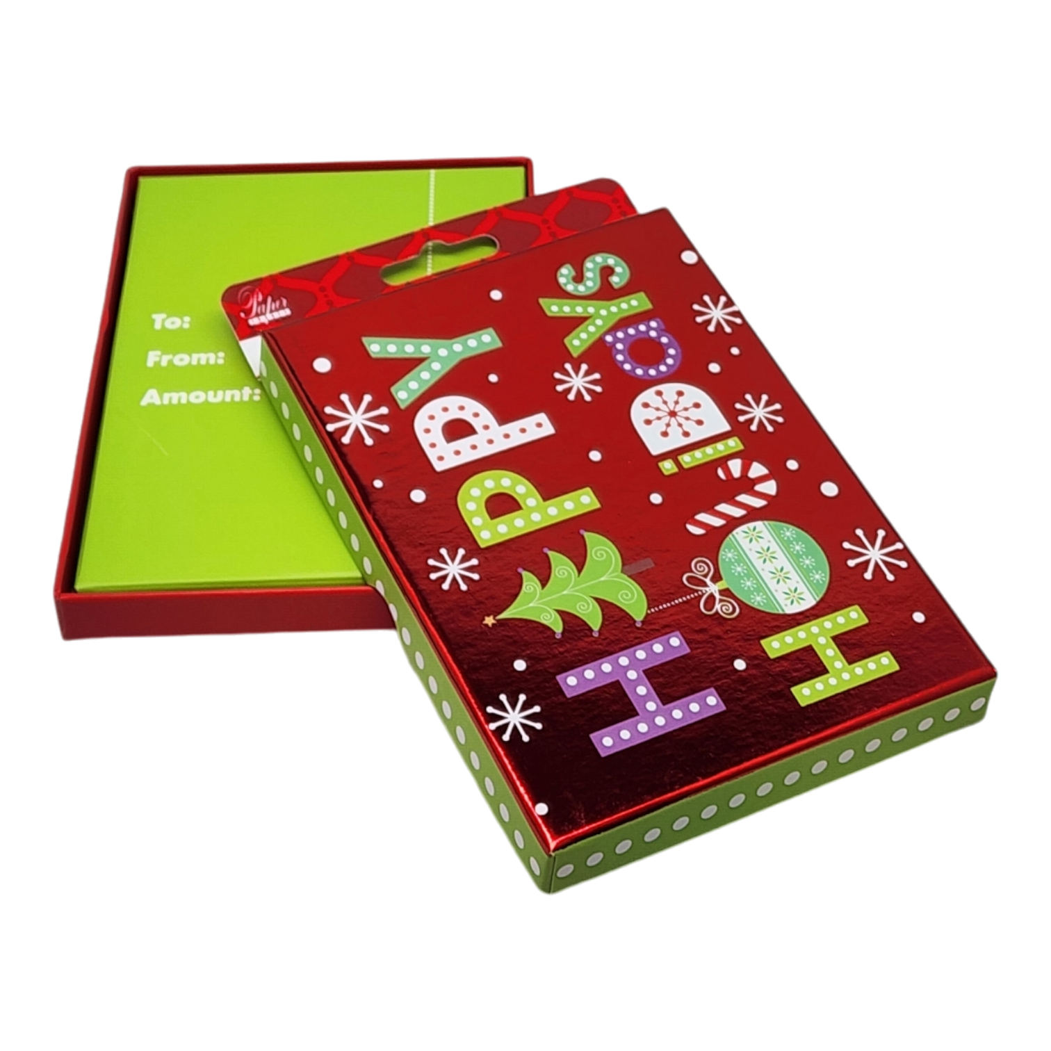 Gift Card Box - Rectangle - Happy Holidays
