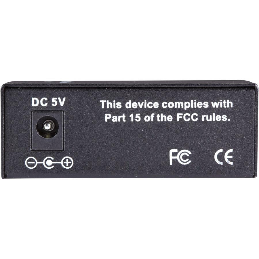 Gigabit Ethernet Media Converter - Black Box LGC210A-R2 SFP Copper to Fiber 1000-Mbps | TechSoft