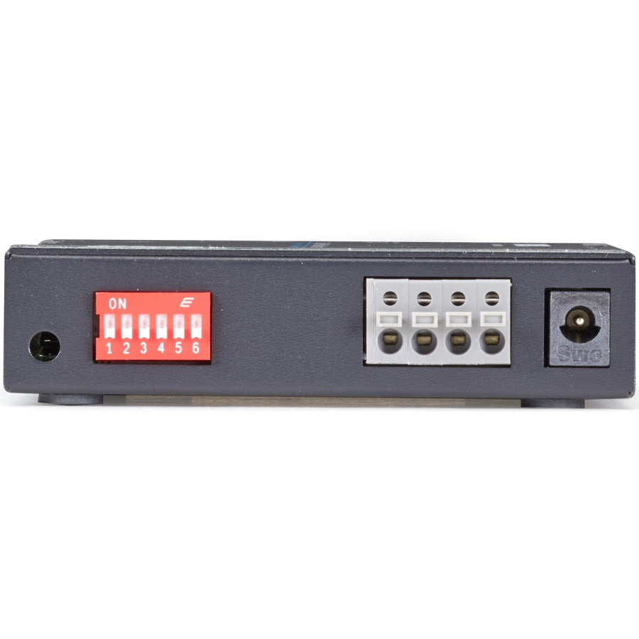 Gigabit Ethernet PoE+ Media Converter - Black Box LGC5212A Single-Mode Fiber 15km Distance | TechSoft