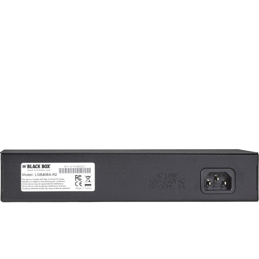 Gigabit Ethernet Switch - LGB408A-R2 Industrial Network Switch | Black Box