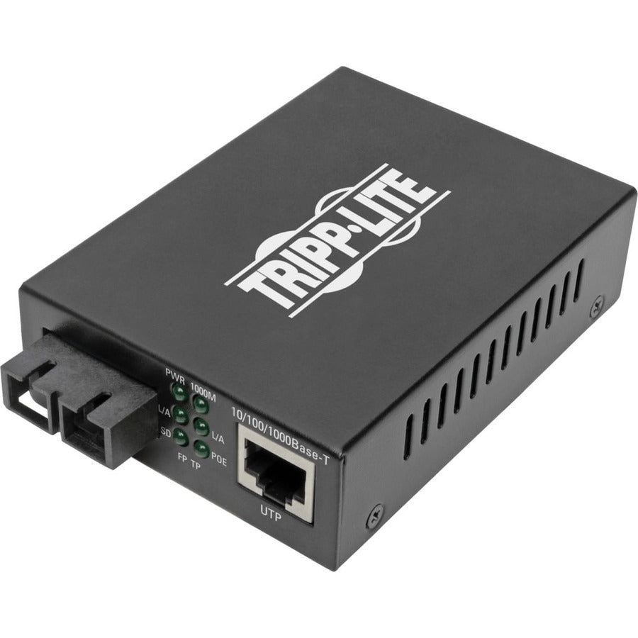 Gigabit Multimode Fiber Ethernet Media Converter - PoE+ Network Switch Fiber Optic | Tripp Lite N785-INT-PSCMM2