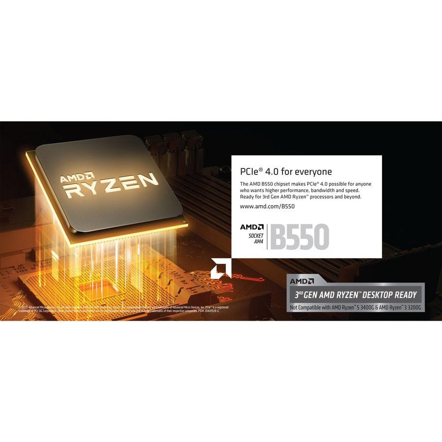 Gigabyte B550 Aorus Pro Am4 Amd B550 Atx Motherboard With Dual M.2, Sata 6Gb/S, Usb 3.2 Gen 2, 2.5 Gbe Lan, Pcie 4.0