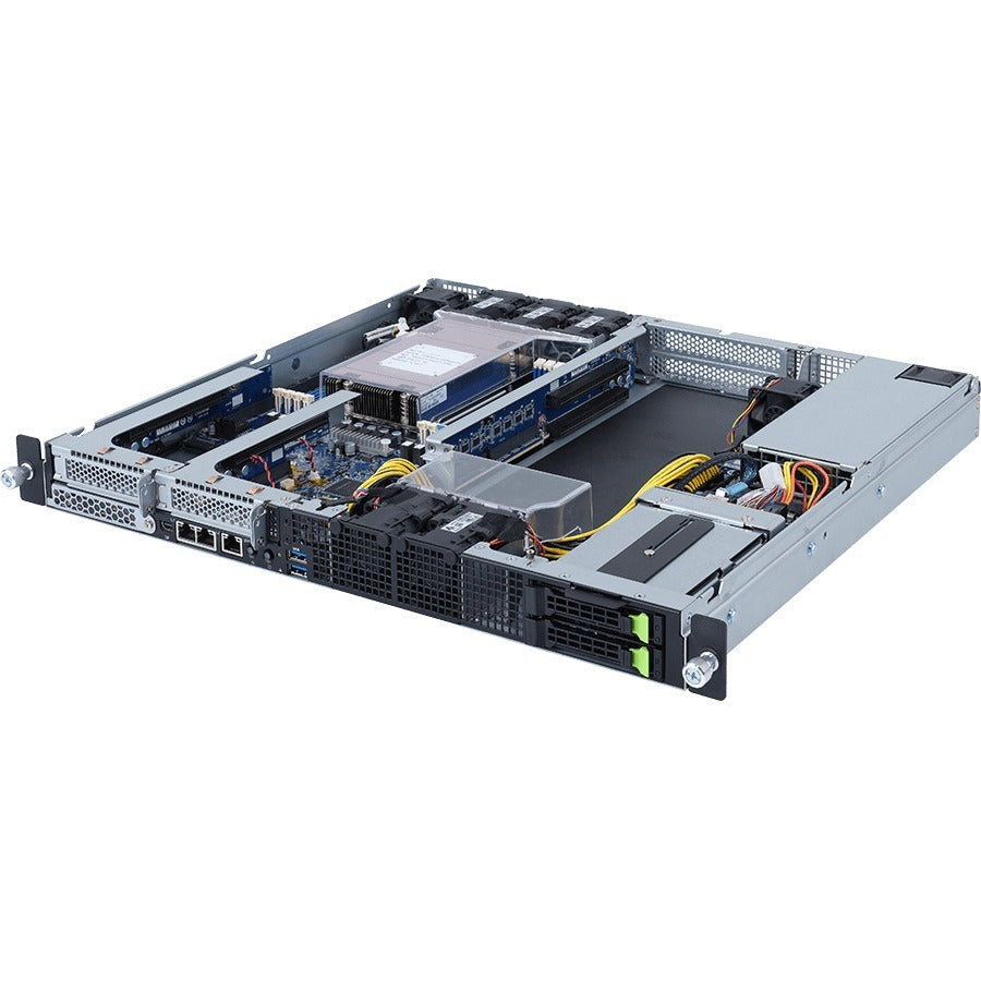 Gigabyte E152-ZE0 Barebone System - 1U Rack-mountable - Socket SP3 - 1 x Processor Support