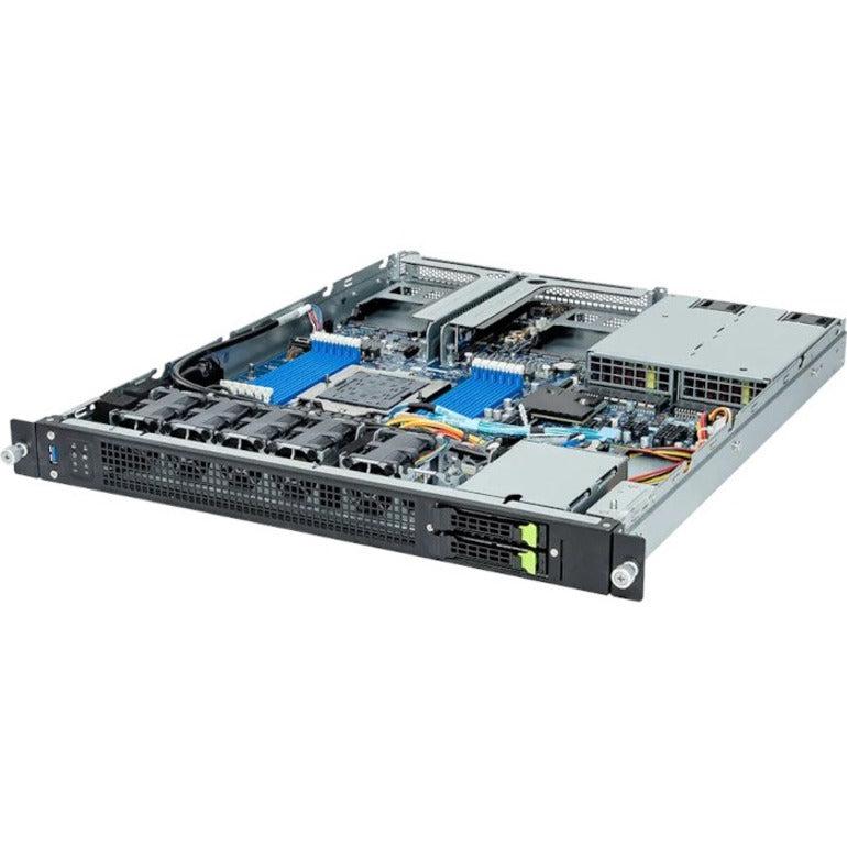 Gigabyte E163-Z30 Barebone System - 1U Rack-mountable - Socket SP5 LGA-6096 - 1 x Processor Support