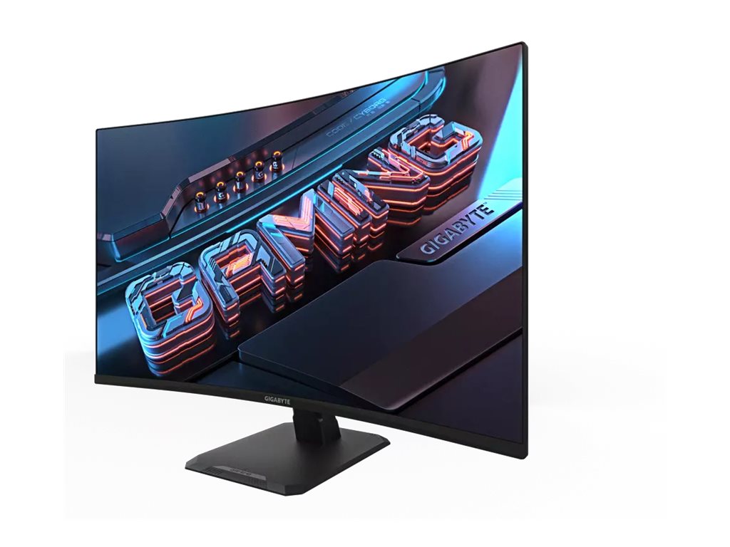 Gigabyte GS32QC - LED monitor - curved - 32 (31.5" viewable) - 2560 x 1440 QHD @ 170 Hz - VA - 300 cd/mï¿½ - 3500:1 - 1