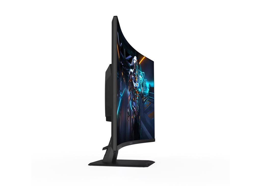 Gigabyte GS32QC - LED monitor - curved - 32 (31.5" viewable) - 2560 x 1440 QHD @ 170 Hz - VA - 300 cd/mï¿½ - 3500:1 - 1