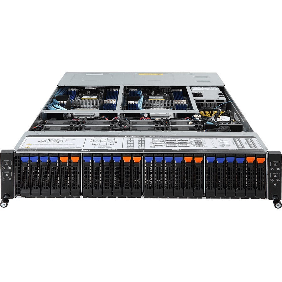 Gigabyte H261-Z61 Barebone System - 2U Rack-mountable - Socket SP3 - 2 x Processor Support