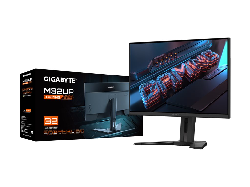 Gigabyte M32UP - LED monitor - gaming - 32 (31.5" viewable) - 3840 x 2160 UHD @ 160 Hz - SS IPS - 350 cd/mï¿½ - 1000:1 -