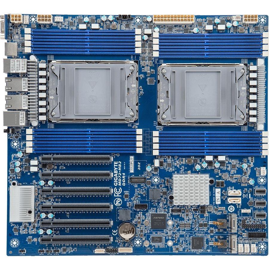 Gigabyte MD72-HB2 Server Motherboard - Intel C621A Chipset - Socket LGA-4189 - Intel Optane Memory Ready - Extended ATX