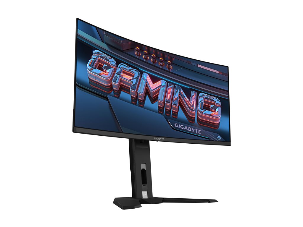 Gigabyte MO34WQC - OLED monitor - gaming - curved - 34 - 3440 x 1440 WQHD @ 175 Hz - 1000 cd/mï¿½ - 1500000:1 -