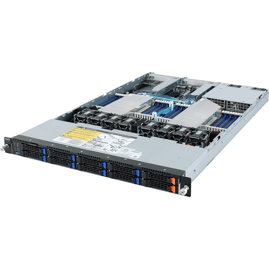 Gigabyte R182-Z91 Barebone System - 1U Rack-mountable - Socket SP3 - 2 x Processor Support