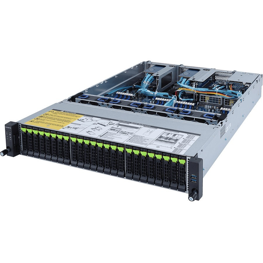 Gigabyte R282-Z94 Barebone System - 2U Rack-mountable - Socket SP3 - 2 x Processor Support