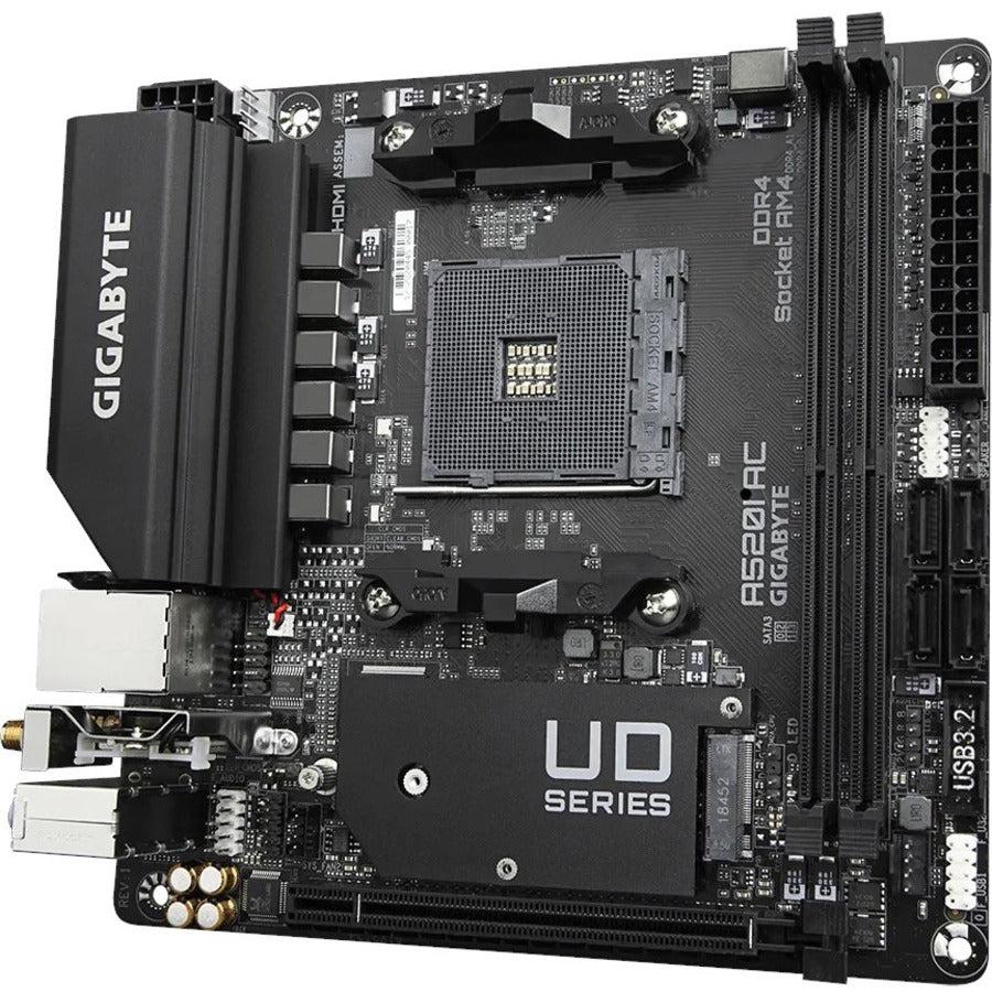 Gigabyte Ultra Durable A520I AC Desktop Motherboard - AMD A520 Chipset - Socket AM4 - Mini ITX A520IAC