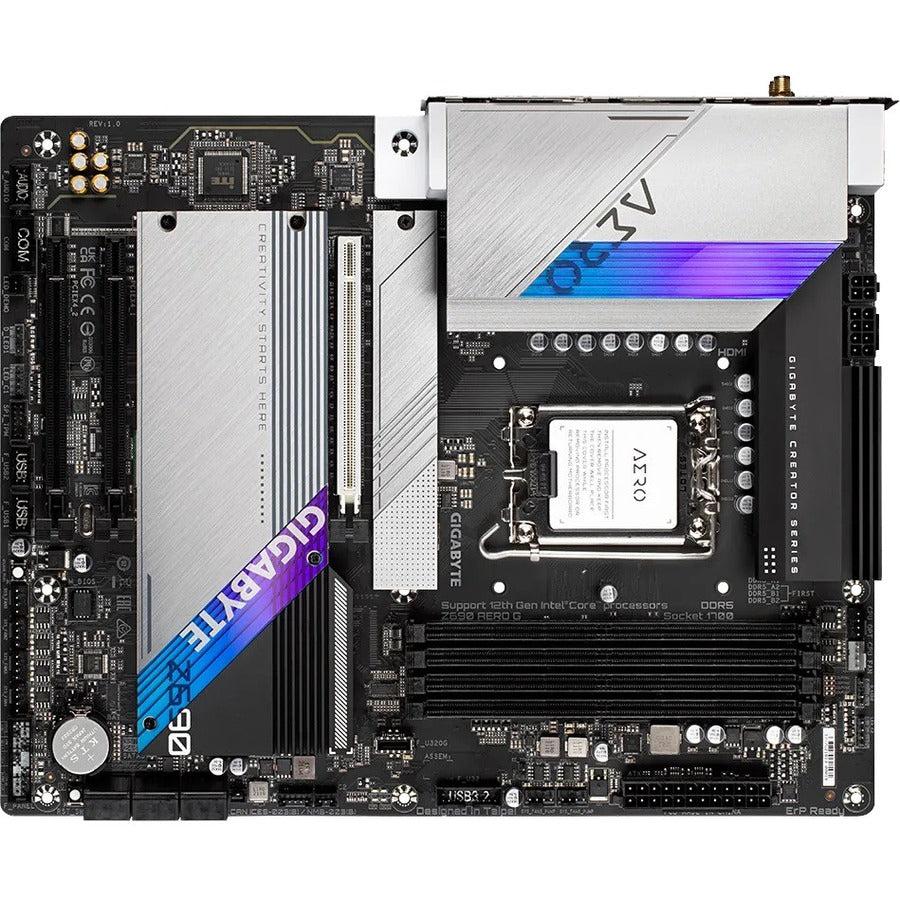 Gigabyte Z690 AERO G Gaming Desktop Motherboard - Intel Z690 Chipset - Socket LGA-1700 - Intel Optane Memory Ready - ATX