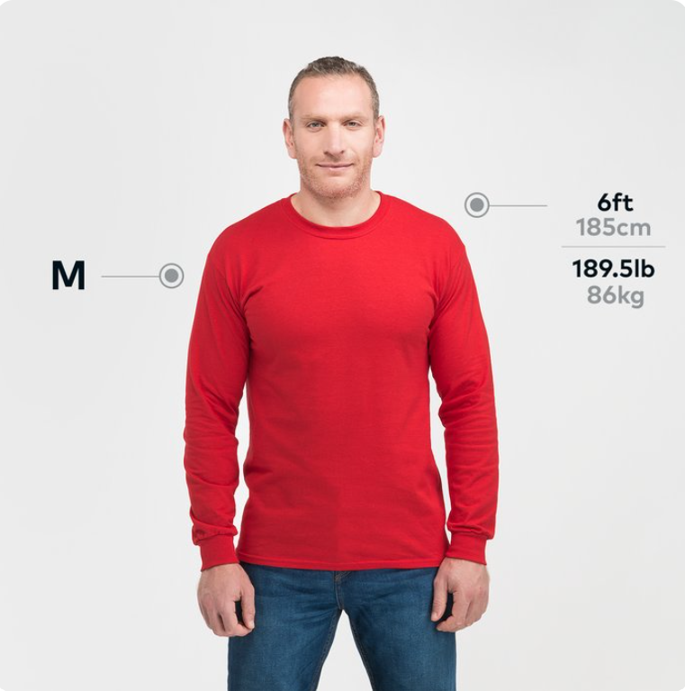 Gildan® Ultra Cotton™ Long Sleeve T-Shirt – Classic Fit & Durable Comfort