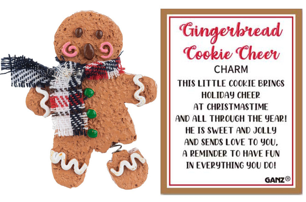 Gingerbread Cookie Cheer Charm