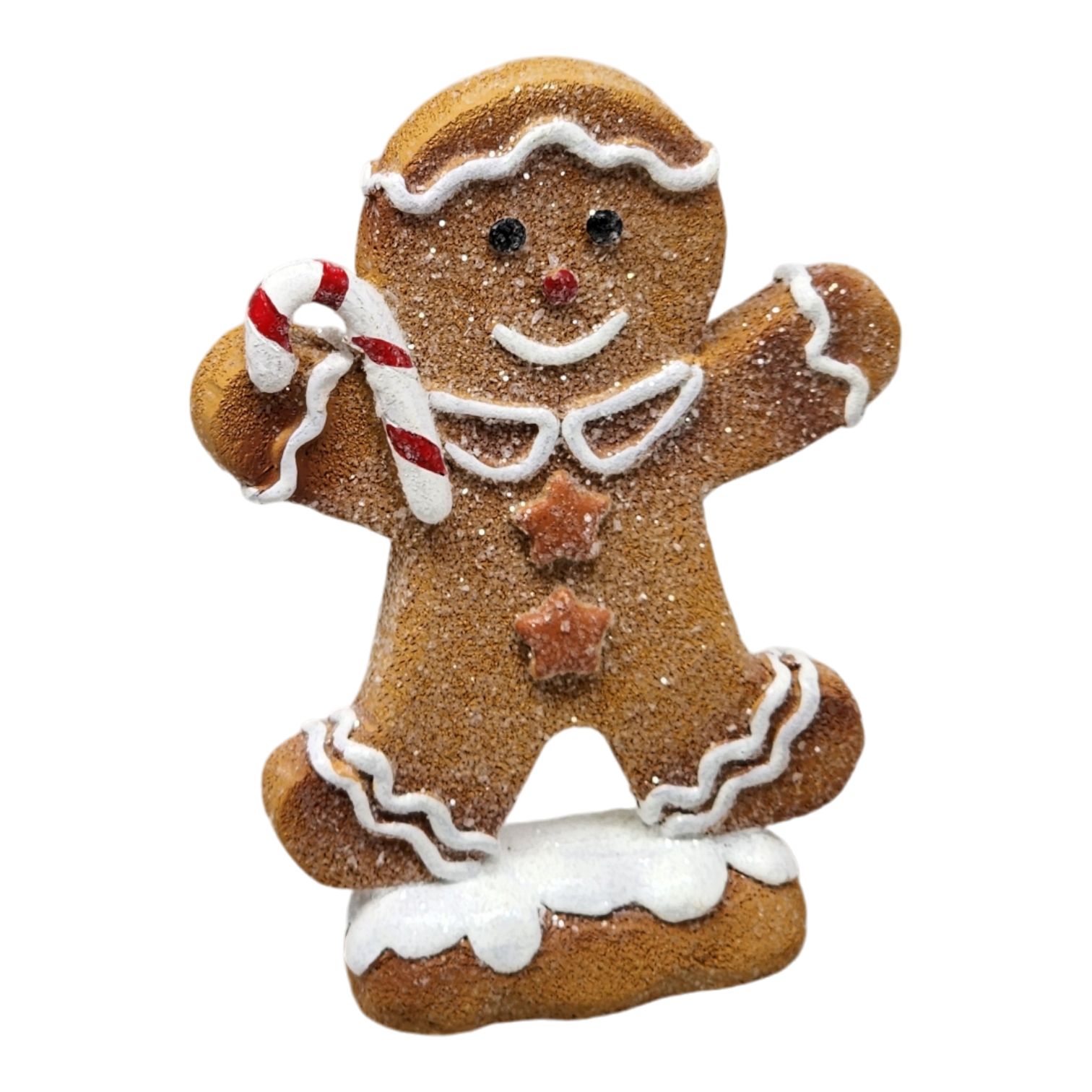 Gingerbread Cookie Figurine - Candy Cane Boy