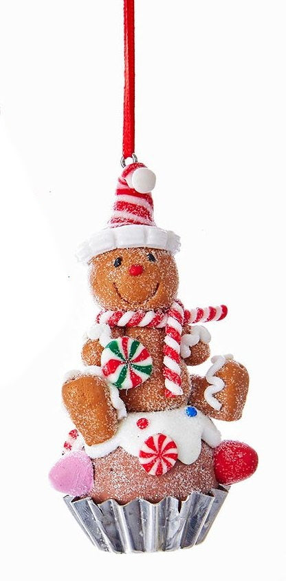 Gingerbread Cupcake Ornament - Gingerbread Man