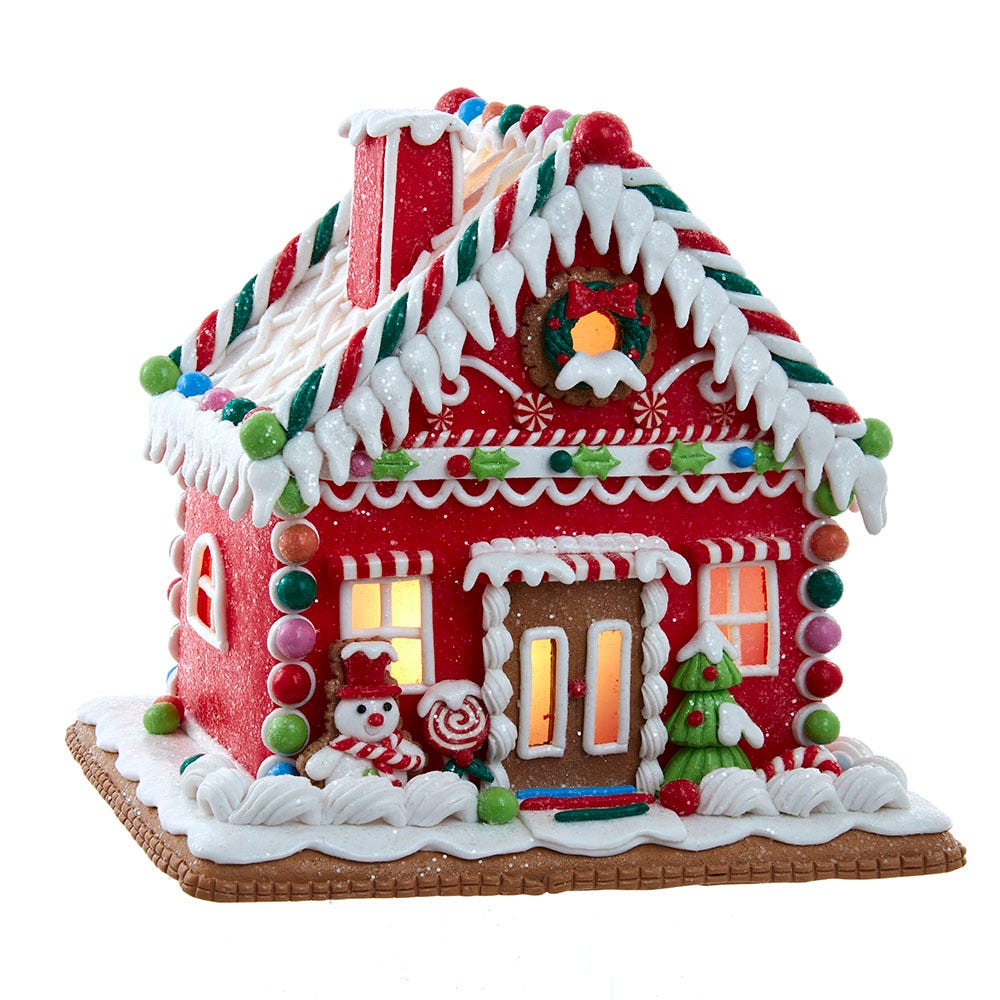 Gingerbread Junction - 9" Lighted Tabletop Gingerbread House