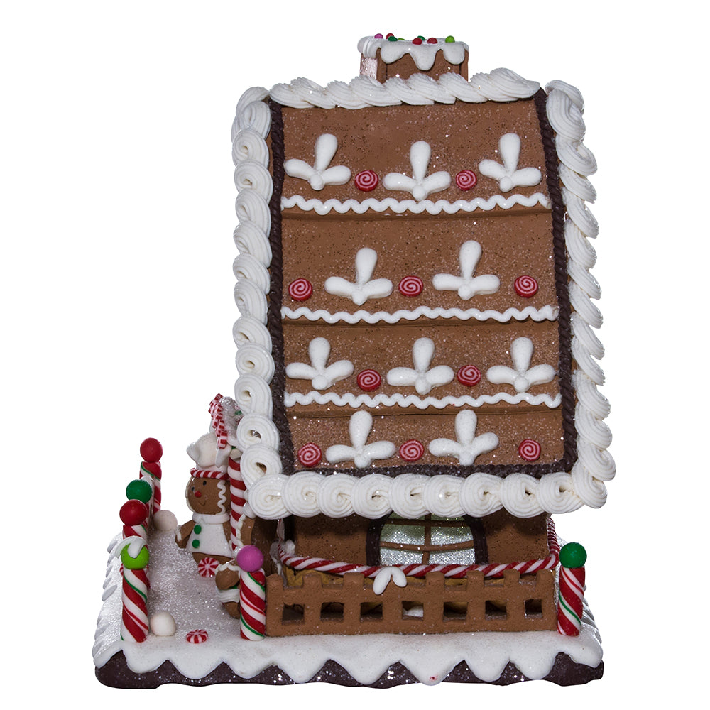 Gingerbread LED Candy House Table Piece