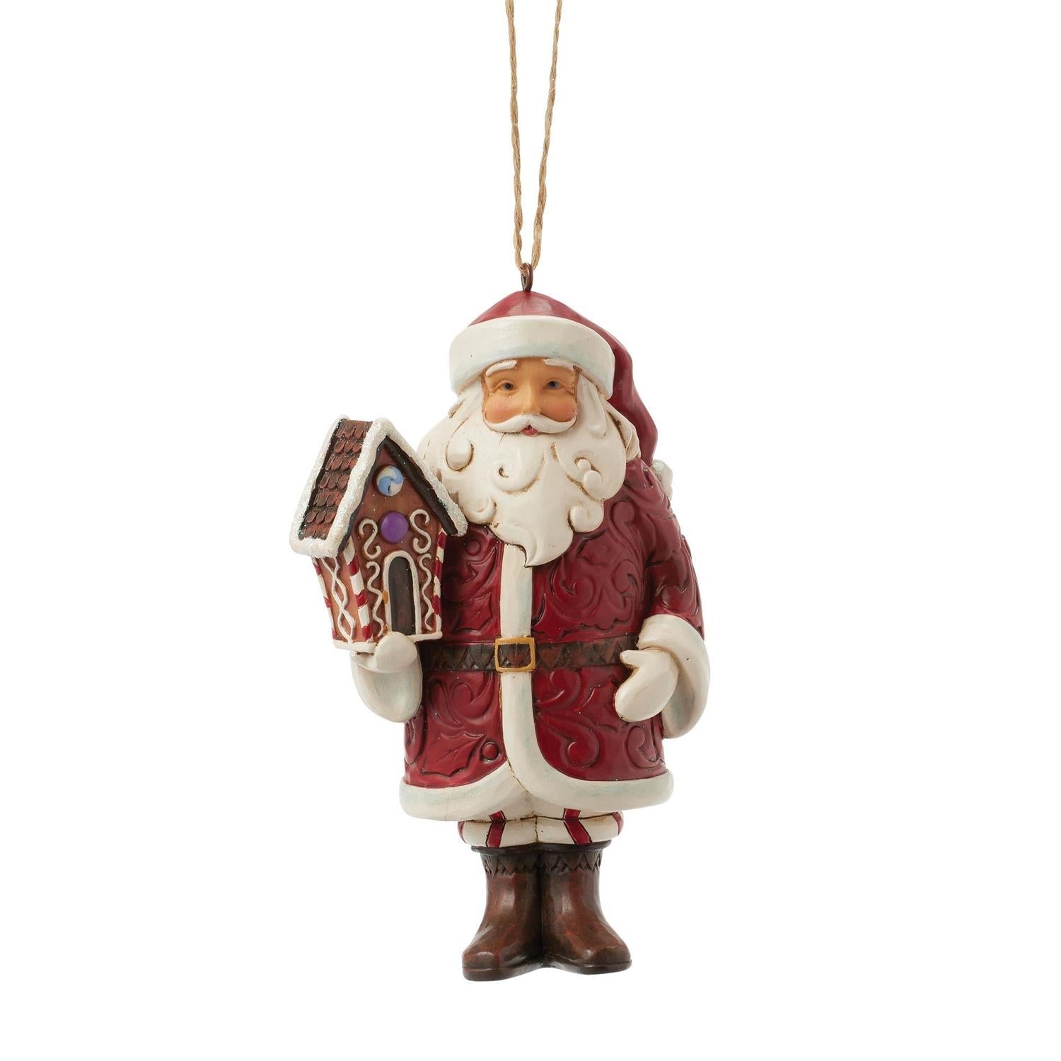 Gingerbread Santa Ornament