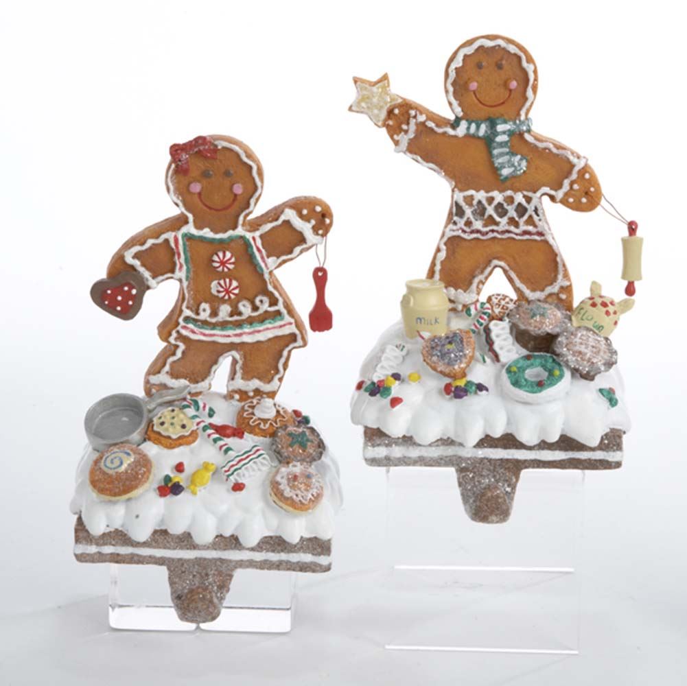Gingerbread Stocking Holder - Girl