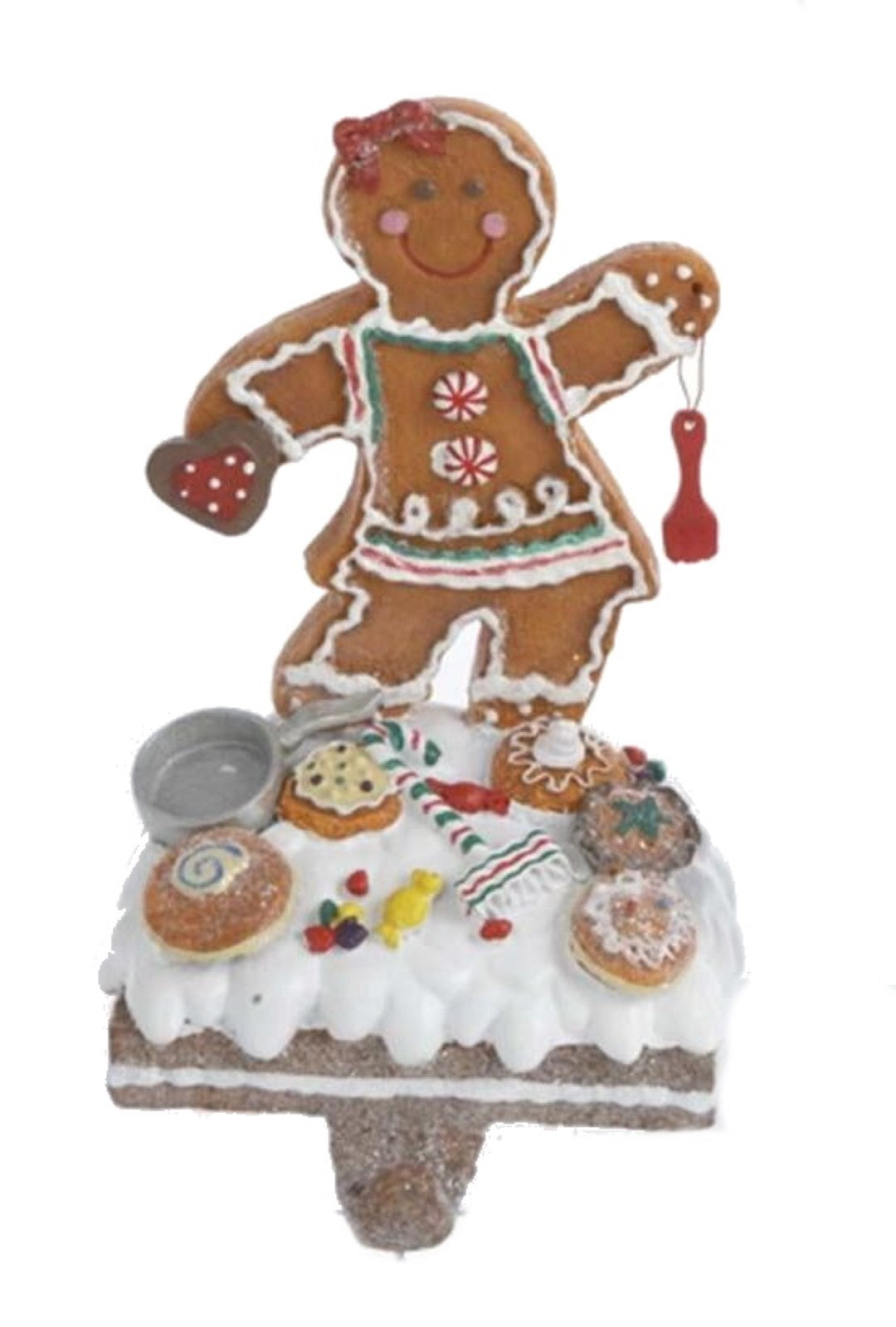 Gingerbread Stocking Holder - Girl