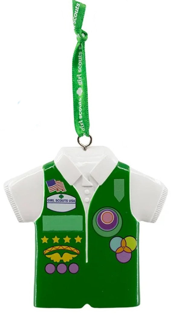 Girl Scouts Of The USA Vest Ornament - Blue