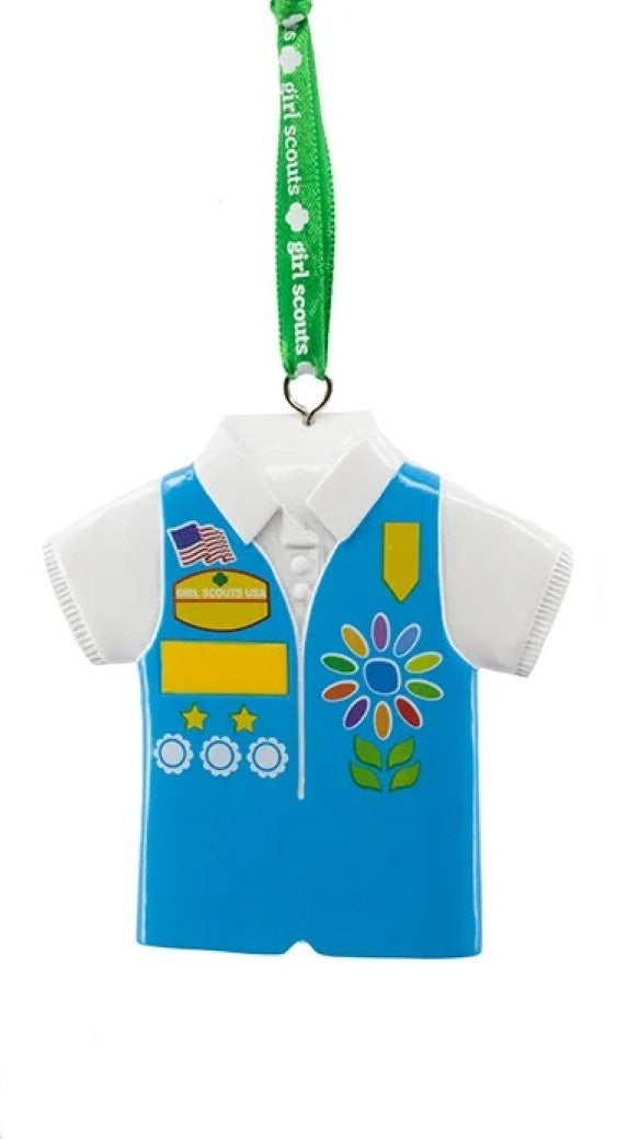 Girl Scouts Of The USA Vest Ornament - Blue