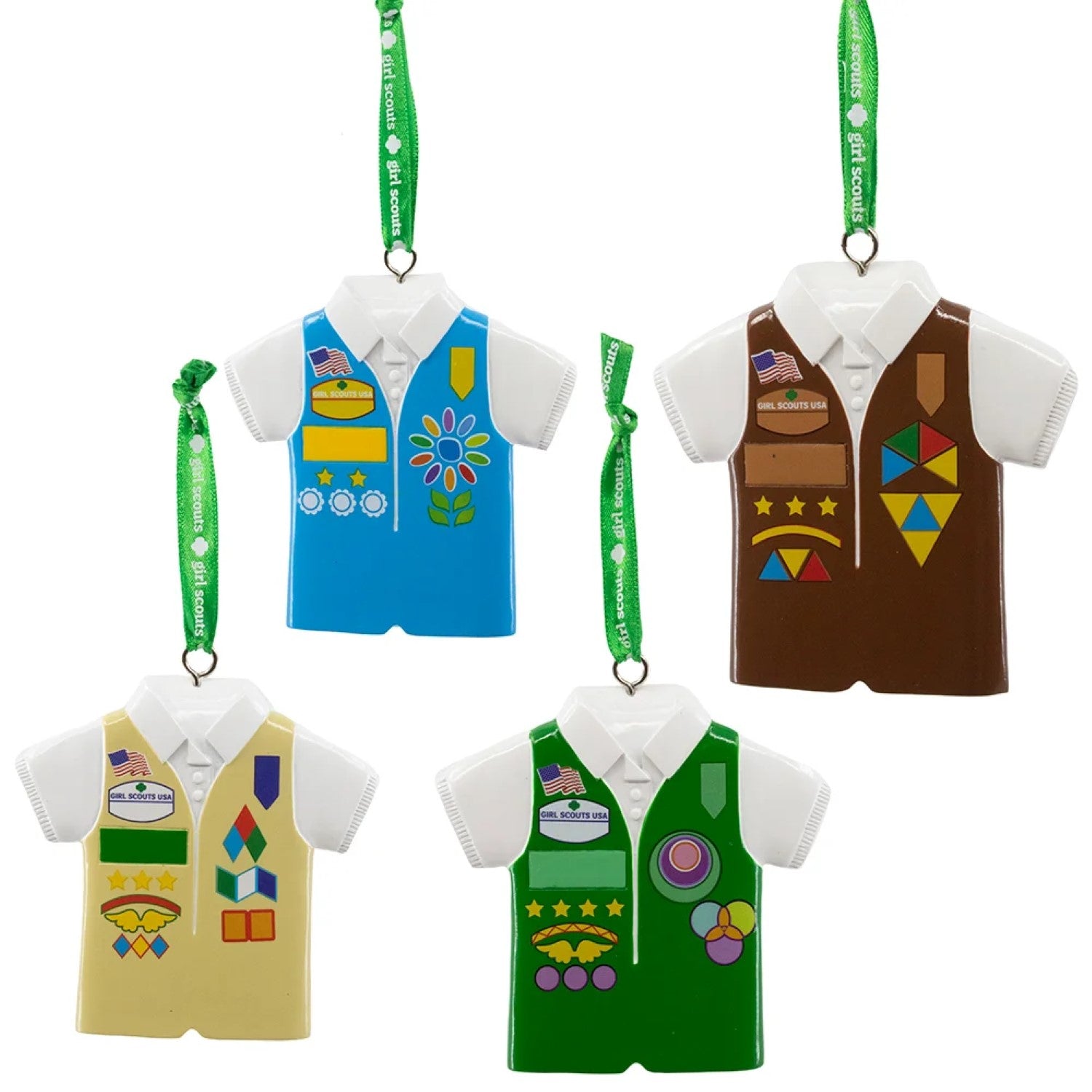 Girl Scouts Of The USA Vest Ornament - Blue